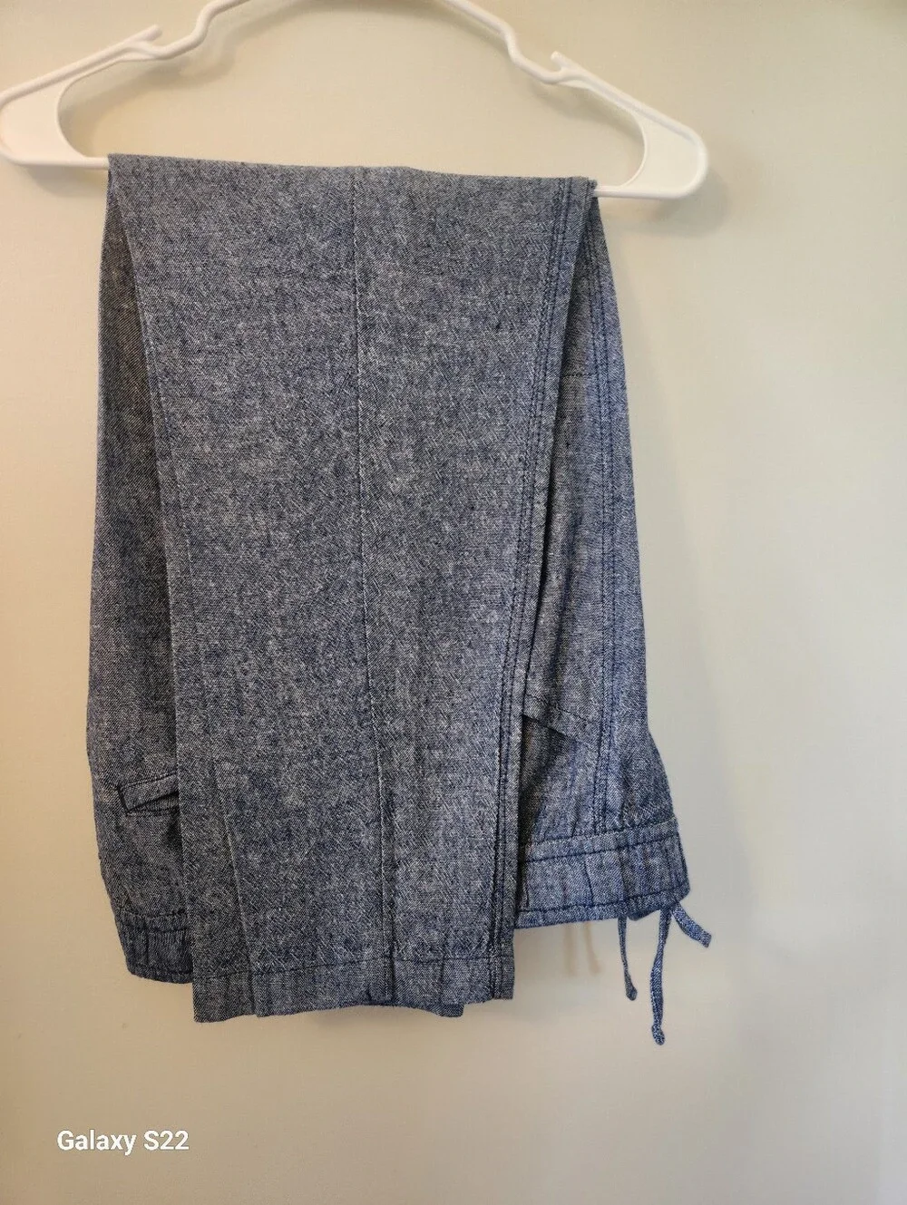 Old Navy Blue Linen Blend Casual Pants